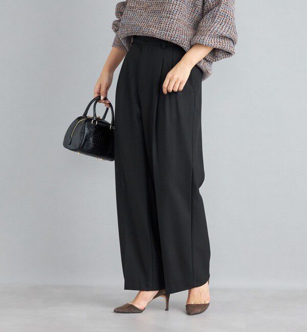 SHIPS for women「〈手洗い可能〉2タックワイドパンツ◇」|その他|