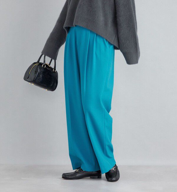 SHIPS for women「〈手洗い可能〉2タックワイドパンツ◇」|その他|