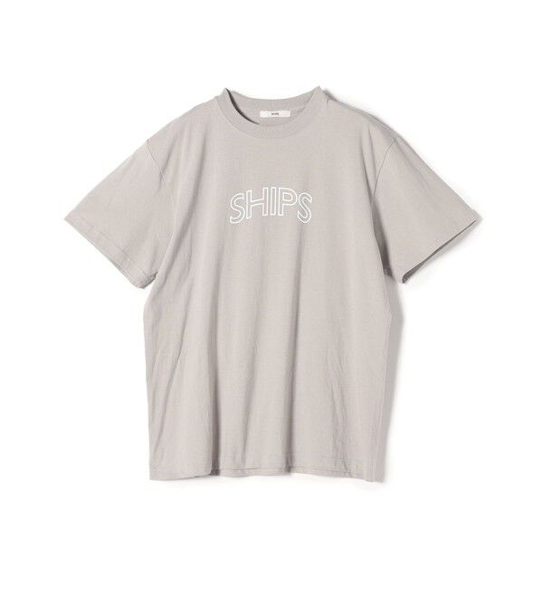 SHIPS for women「【WEB限定】 SHIPS ラウンド プリント ロゴ TEE」|Tシャツ・カットソー|