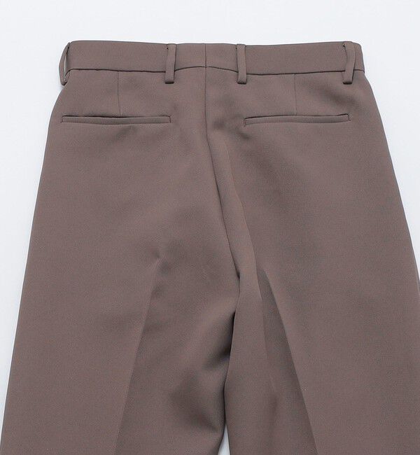 SHIPS「SHIPS: トリプルクロス ワンタック ワイド テーパード パンツ」|チノ|