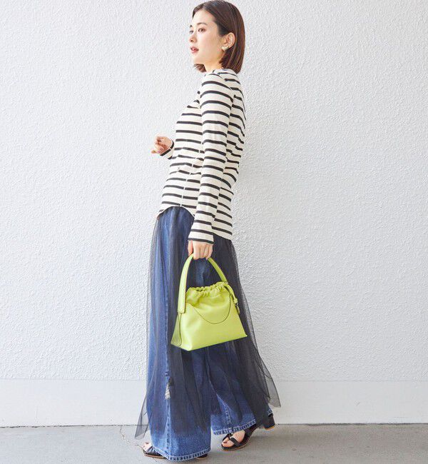 SHIPS for women「〈手洗い可能〉レイヤード シャーリング チュール スカート」|スカート|