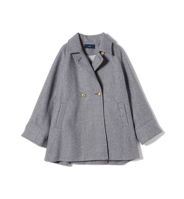 SHIPS for women「【WEB限定】〈手洗い可能〉ウール ライク ジャージー メルトン 2WAY Pコート」|ピーコート|