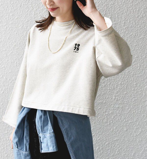 SHIPS for women「* 〈洗濯機可能〉ベア 裏毛 刺繍 ロゴ プルオーバー 24SS ◇」|Tシャツ・カットソー|