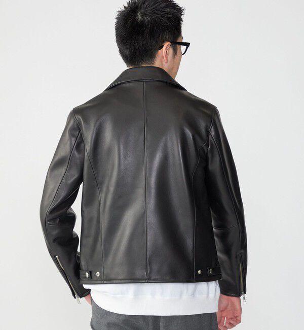 SHIPS「SHIPS: ラムレザー ダブル ライダースジャケット」|その他|