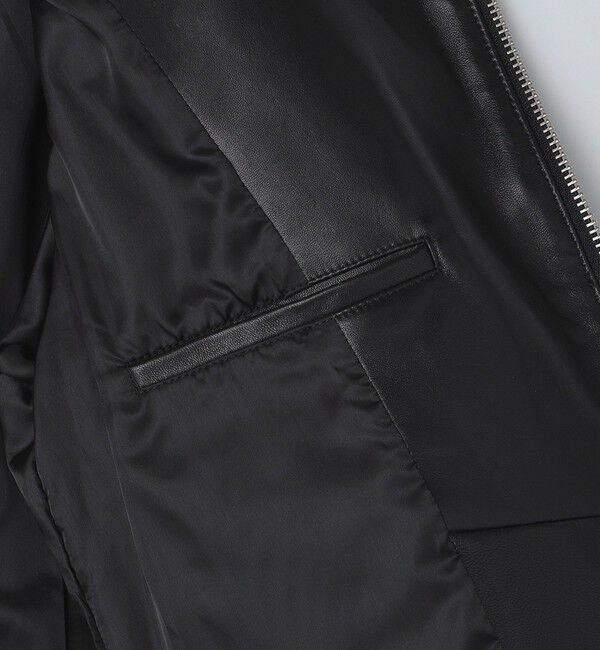 SHIPS「SHIPS: ラムレザー ダブル ライダースジャケット」|その他|