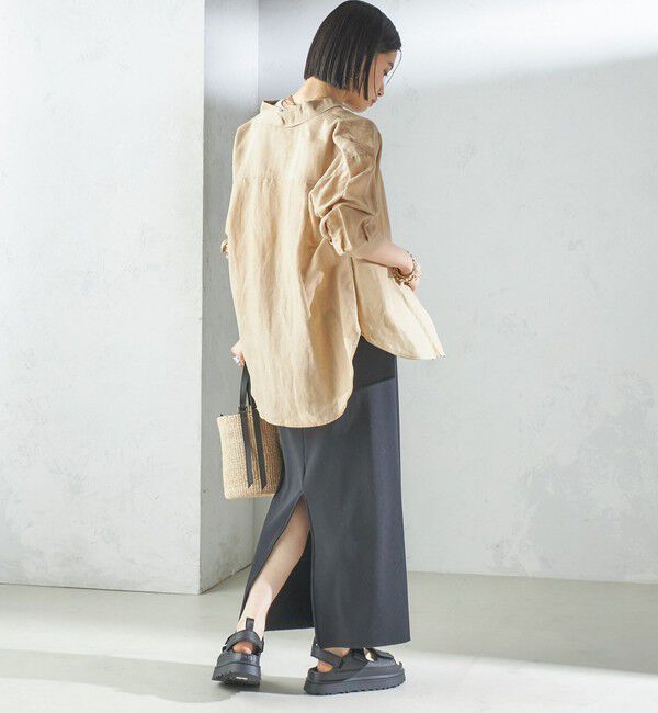 SHIPS for women「〈手洗い可能〉IMPERIAL LINEN オーバー シャツ」|シャツ・ブラウス|