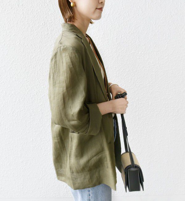 SHIPS for women「〈手洗い可能〉ラミー シアー ジャケット」|テーラードジャケット|