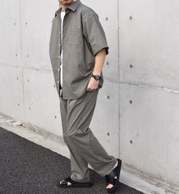 SHIPS any「SHIPS any: 〈接触冷感等〉ハイブリッドリネン 2タック パンツ (セットアップ対応)」|チノ|