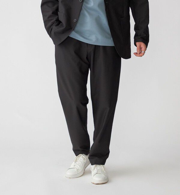 SHIPS「SHIPS:〈手洗い可能/セットアップ対応〉スーパーライト イージーパンツ」|スラックス|ダークグレー