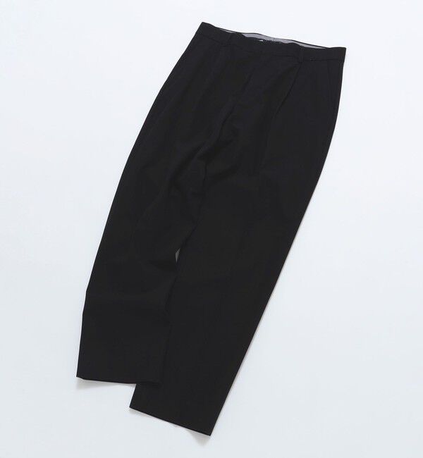 SHIPS「SHIPS: ワンプリーツ オーガニック ツイル パンツ」|スラックス|