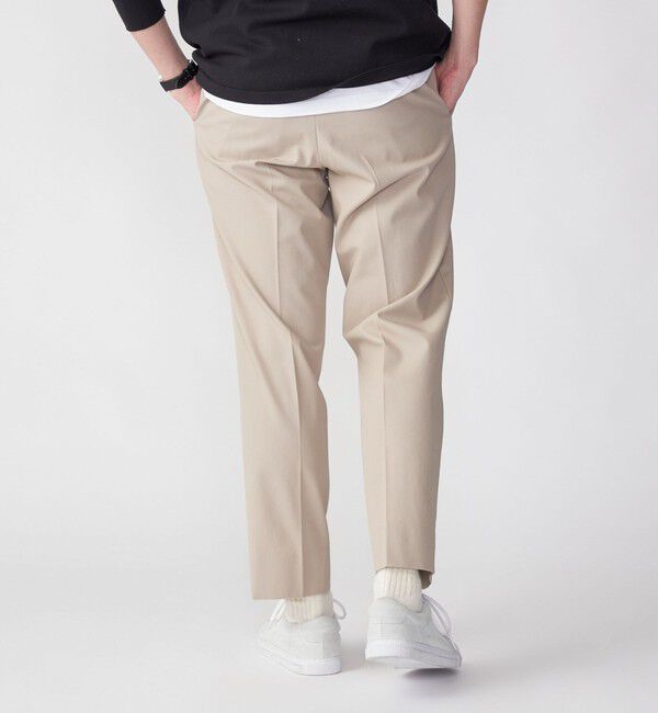 SHIPS「SHIPS: ワンプリーツ オーガニック ツイル パンツ」|スラックス|