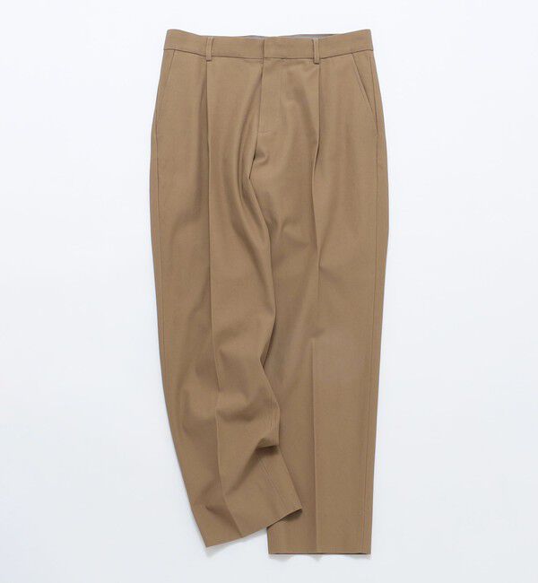 SHIPS「SHIPS: ワンプリーツ オーガニック ツイル パンツ」|スラックス|