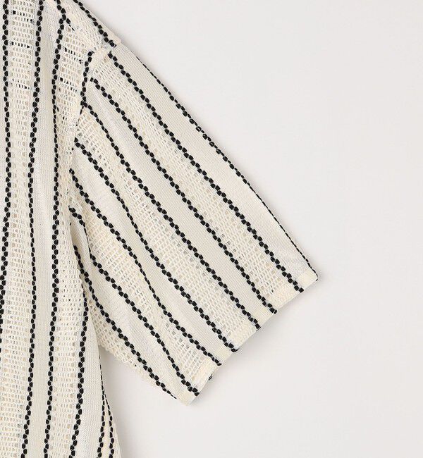 SHIPS any「SHIPS any: マルチパターン オープンカラー メッシュ シアー シャツ◇」|シャツ・ブラウス|