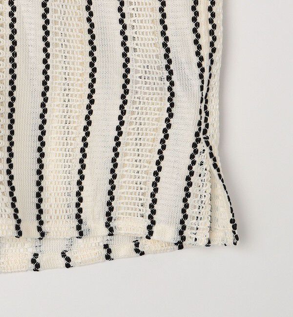 SHIPS any「SHIPS any: マルチパターン オープンカラー メッシュ シアー シャツ◇」|シャツ・ブラウス|