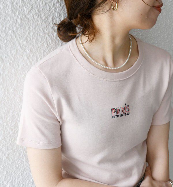 SHIPS any「【SHIPS any別注】PETIT BATEAU:〈洗濯機可能〉PARIS プリント コンパクト TEE」|Tシャツ・カットソー|