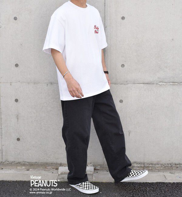 SHIPS any「SHIPS any: SNOOPY コラボ カルチャー グラフィック バック プリント Tシャツ◆」|Tシャツ・カットソー|