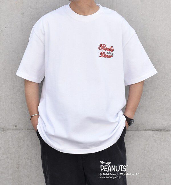 SHIPS any「SHIPS any: SNOOPY コラボ カルチャー グラフィック バック プリント Tシャツ◆」|Tシャツ・カットソー|