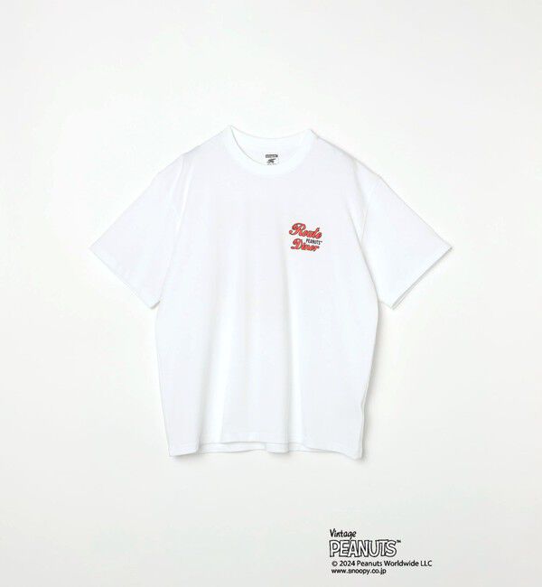 SHIPS any「SHIPS any: SNOOPY コラボ カルチャー グラフィック バック プリント Tシャツ◆」|Tシャツ・カットソー|