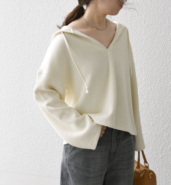 SHIPS any「SHIPS any:〈手洗い可能〉サカリバ フード ショート プルオーバー」|その他|