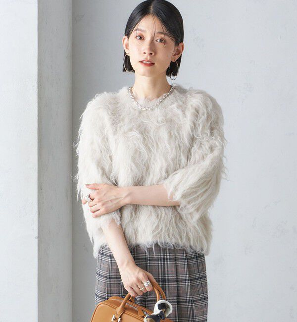 SHIPS for women「〈手洗い可能〉シャギー ファー プルオーバー」|ニット・セーター|