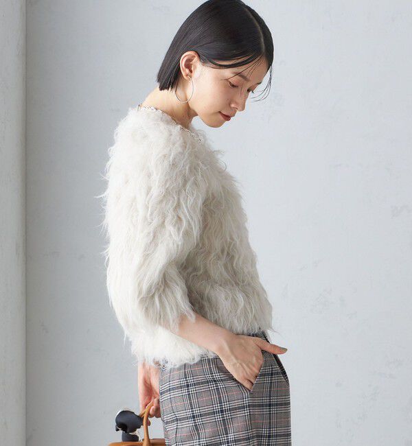 SHIPS for women「〈手洗い可能〉シャギー ファー プルオーバー」|ニット・セーター|