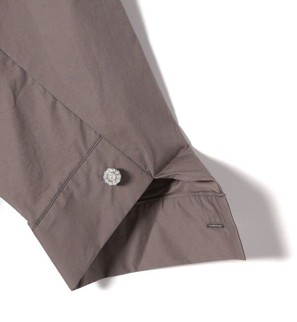 SHIPS for women「【WEB限定】 〈洗濯機可能〉タイプライター ビジュー ボタン ロングスリーブ ブラウス」|シャツ・ブラウス|