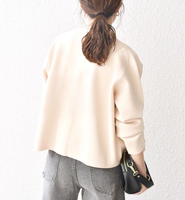 SHIPS any「SHIPS any: ミラノリブ ノーカラー ニット ジャケット カーディガン」|カーディガン|