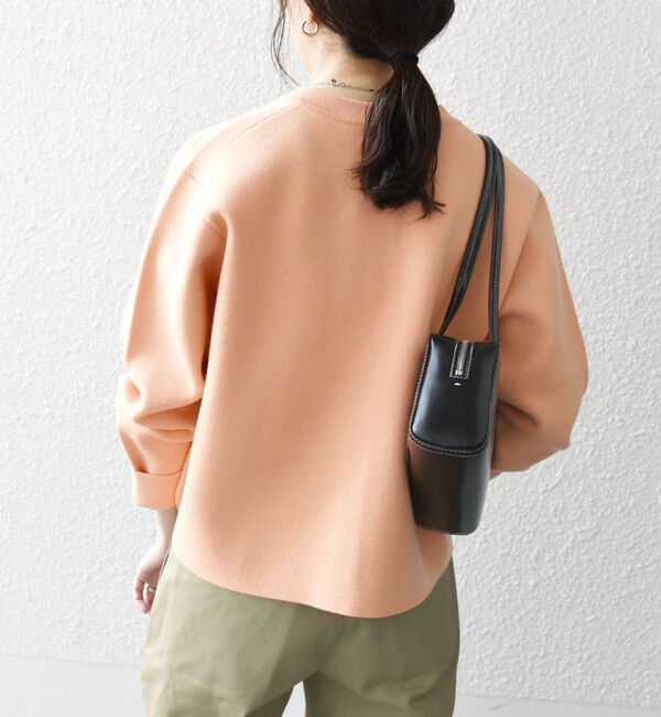 SHIPS any「SHIPS any: ミラノリブ ノーカラー ニット ジャケット カーディガン」|カーディガン|