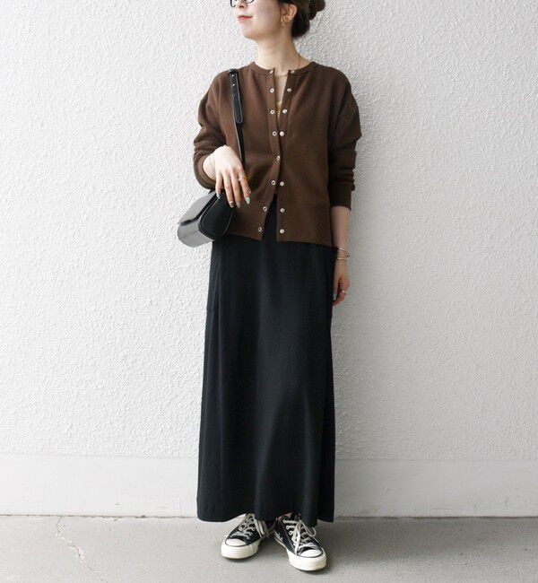 SHIPS any「【WEB限定】SHIPS any: USA コットン 裏起毛 コンパクト スナップ カーディガン」|カーディガン|