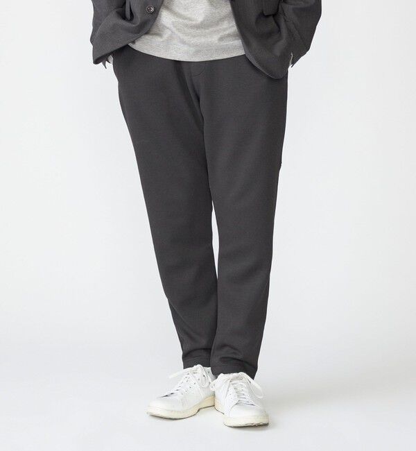 SHIPS「【WEB限定】SHIPS: 吸水速乾・UVケア・防シワ Drymix(R) 鹿の子 イージーパンツ」|その他|ブラック