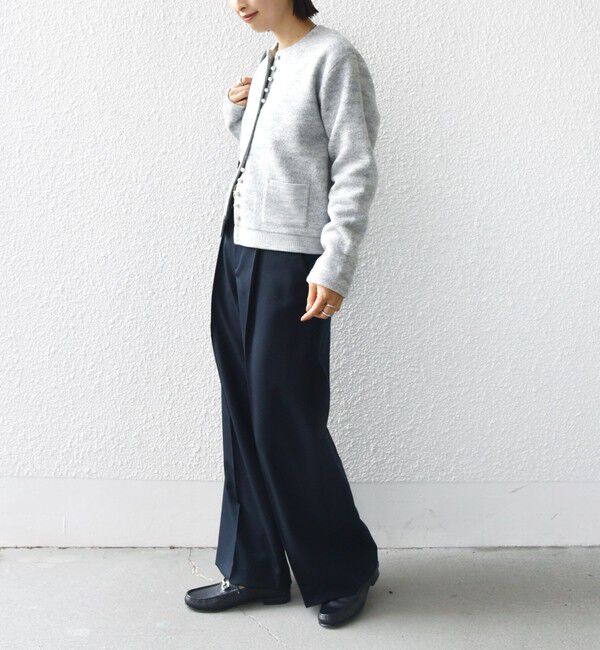 SHIPS for women「〈手洗い可能〉パール モチーフ ボタン ジャッカル カーディガン」|カーディガン|