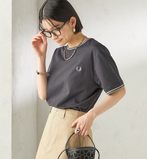 SHIPS for women「FRED PERRY:M1588 TWIN TIPPED TEE」|Tシャツ・カットソー|