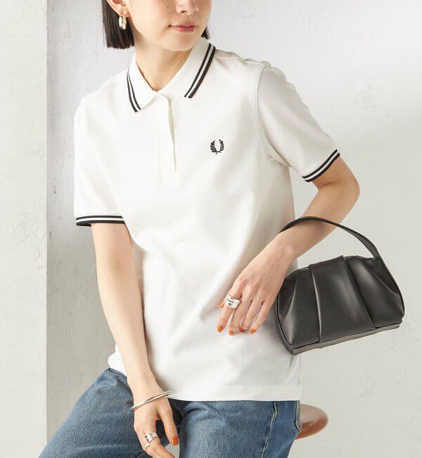 SHIPS for women「FRED PERRY:G3600 TWIN TIPPED SHIRTS」|ポロシャツ|ホワイト