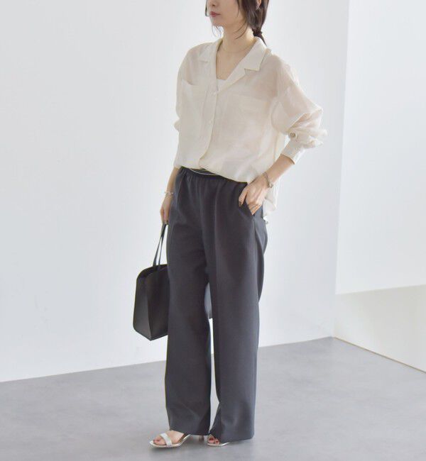 quaranciel「quaranciel:〈手洗い可能〉ウエスト ライン イージー ワイド パンツ 2」|その他|