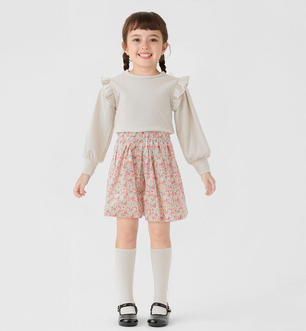 SHIPS Colors 「SHIPS Colors:90～140cm/〈洗濯機可能〉フラワー タック キュロット◇」|キュロット|