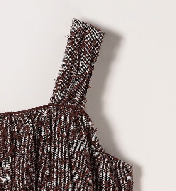 SHIPS any「SHIPS any:〈手洗い可能〉メッシュ ジャカード ギャザー Iライン ワンピース」|ワンピース|