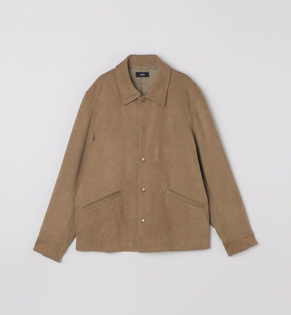 SHIPS「SHIPS: ポリエステル フェイク スエード コーチ ブルゾン」|ブルゾン・スタジャン|