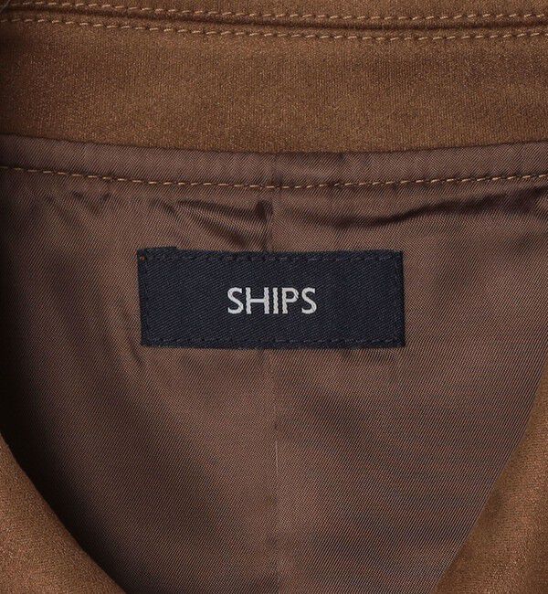 SHIPS「SHIPS: ポリエステル フェイク スエード コーチ ブルゾン」|ブルゾン・スタジャン|