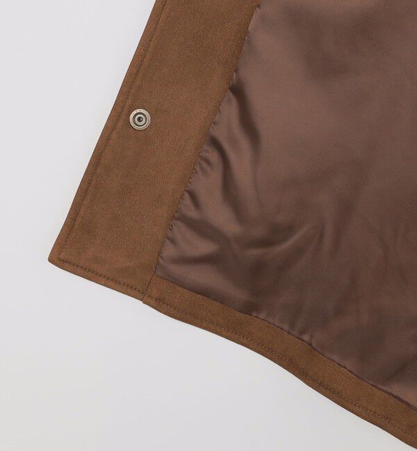 SHIPS「SHIPS: ポリエステル フェイク スエード コーチ ブルゾン」|ブルゾン・スタジャン|