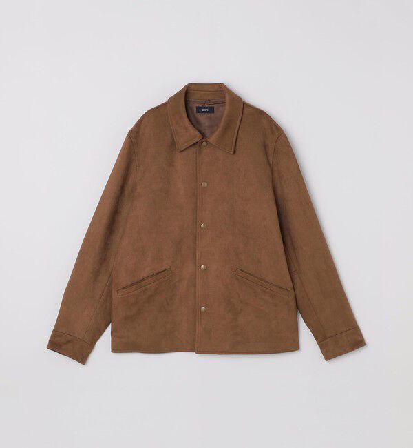 SHIPS「SHIPS: ポリエステル フェイク スエード コーチ ブルゾン」|ブルゾン・スタジャン|