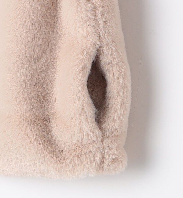 SHIPS KIDS「SHIPS KIDS:100～140cm / フェイクファー リバティ ベスト」|ダウンベスト・ベスト|