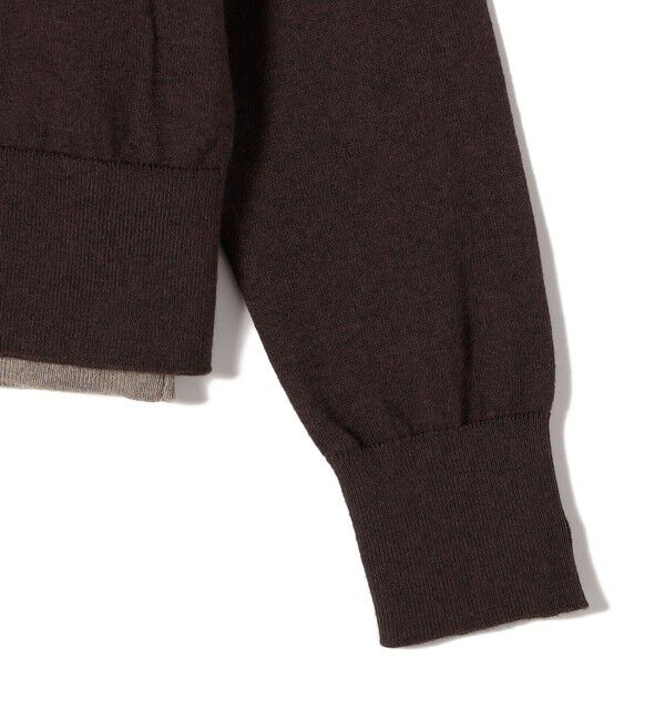 SHIPS for women「【WEB限定】〈手洗い可能〉レイヤード 2WAY 配色 カーディガン」|カーディガン|