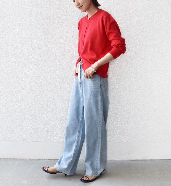 SHIPS for women「【WEB限定】〈手洗い可能〉レイヤード 2WAY 配色 カーディガン」|カーディガン|