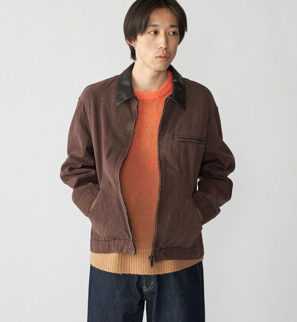 SHIPS「City Ambient Products:〈洗濯機可能〉ウォッシュ ダック ジップ ワーク ジャケット」|ブルゾン・スタジャン|