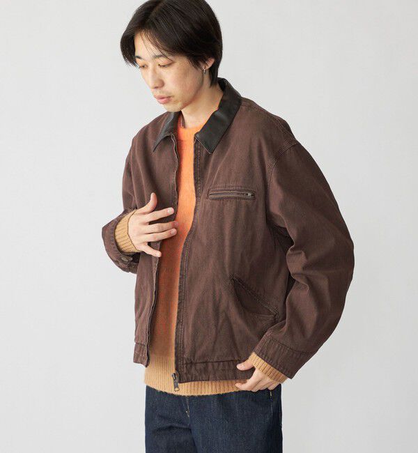 SHIPS「City Ambient Products:〈洗濯機可能〉ウォッシュ ダック ジップ ワーク ジャケット」|ブルゾン・スタジャン|