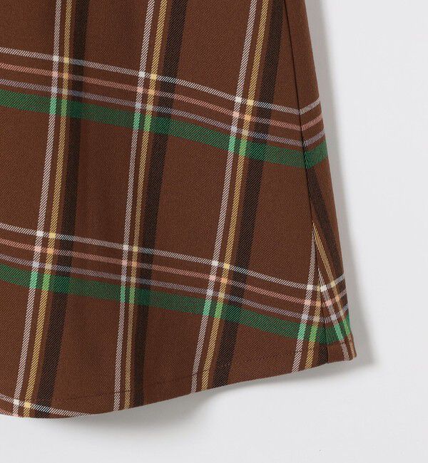 SHIPS any「SHIPS any:〈洗濯機可能〉チェック Aライン フレア シャツ ワンピース」|ワンピース|