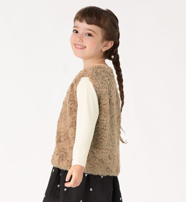 SHIPS Colors 「SHIPS Colors:90～140cm / 〈手洗い可能〉ボア ベスト 2」|ダウンベスト・ベスト|