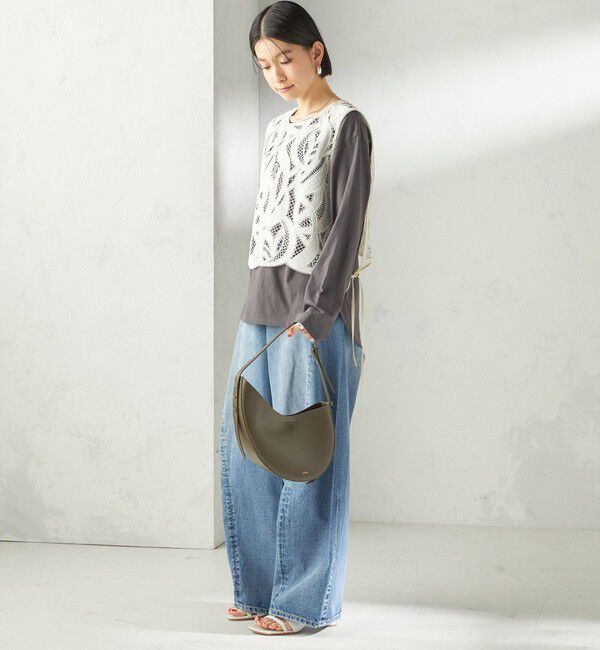 SHIPS for women「〈洗濯機可能〉オーガニックコットン ロング スリーブ TEE」|Tシャツ・カットソー|