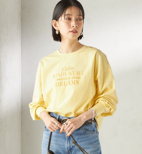 SHIPS for women「【SHIPS別注】81BRANCA: プリント ロングスリーブ TEE」|Tシャツ・カットソー|