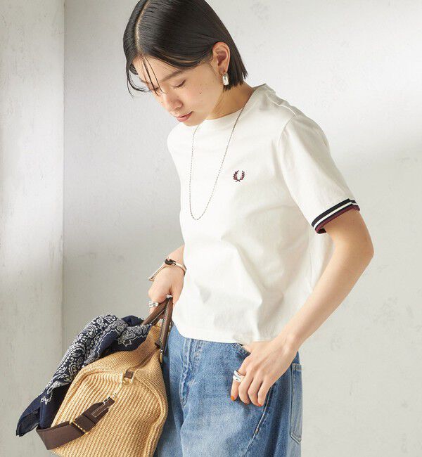 SHIPS for women「FRED PERRY:G2162 TIPPED T SHIRT」|Tシャツ・カットソー|